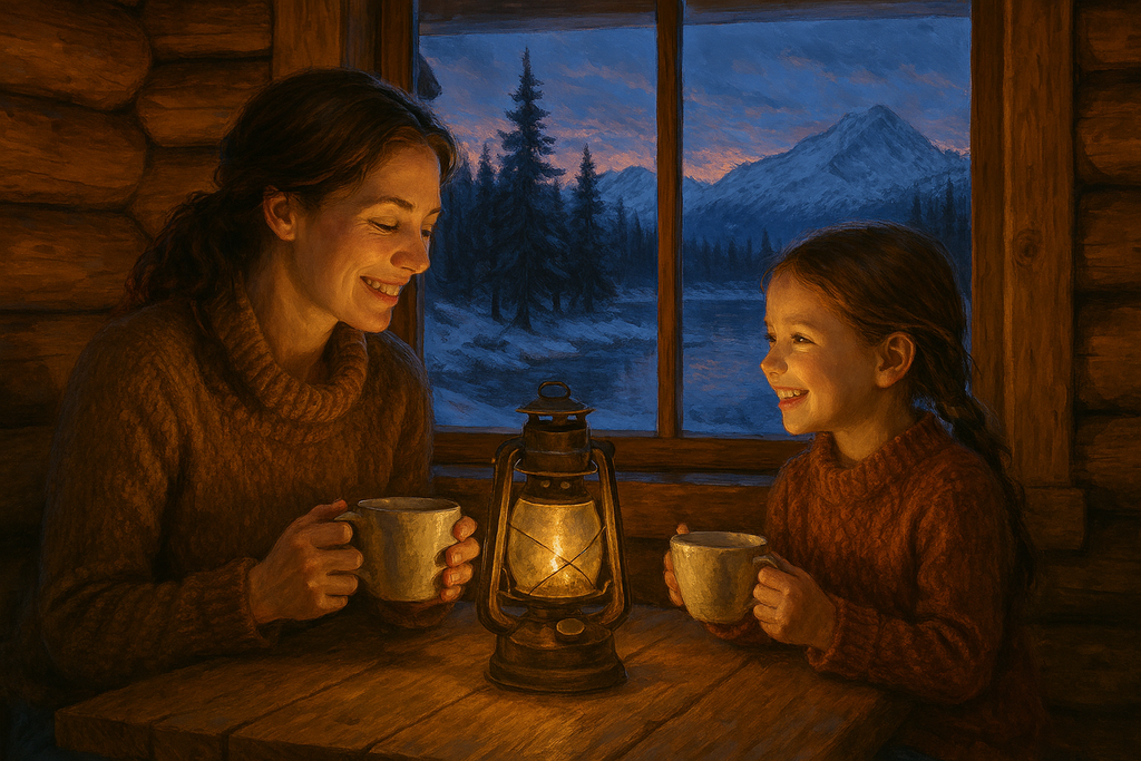 "Tea For Two" Raspberry tea greeting envelope