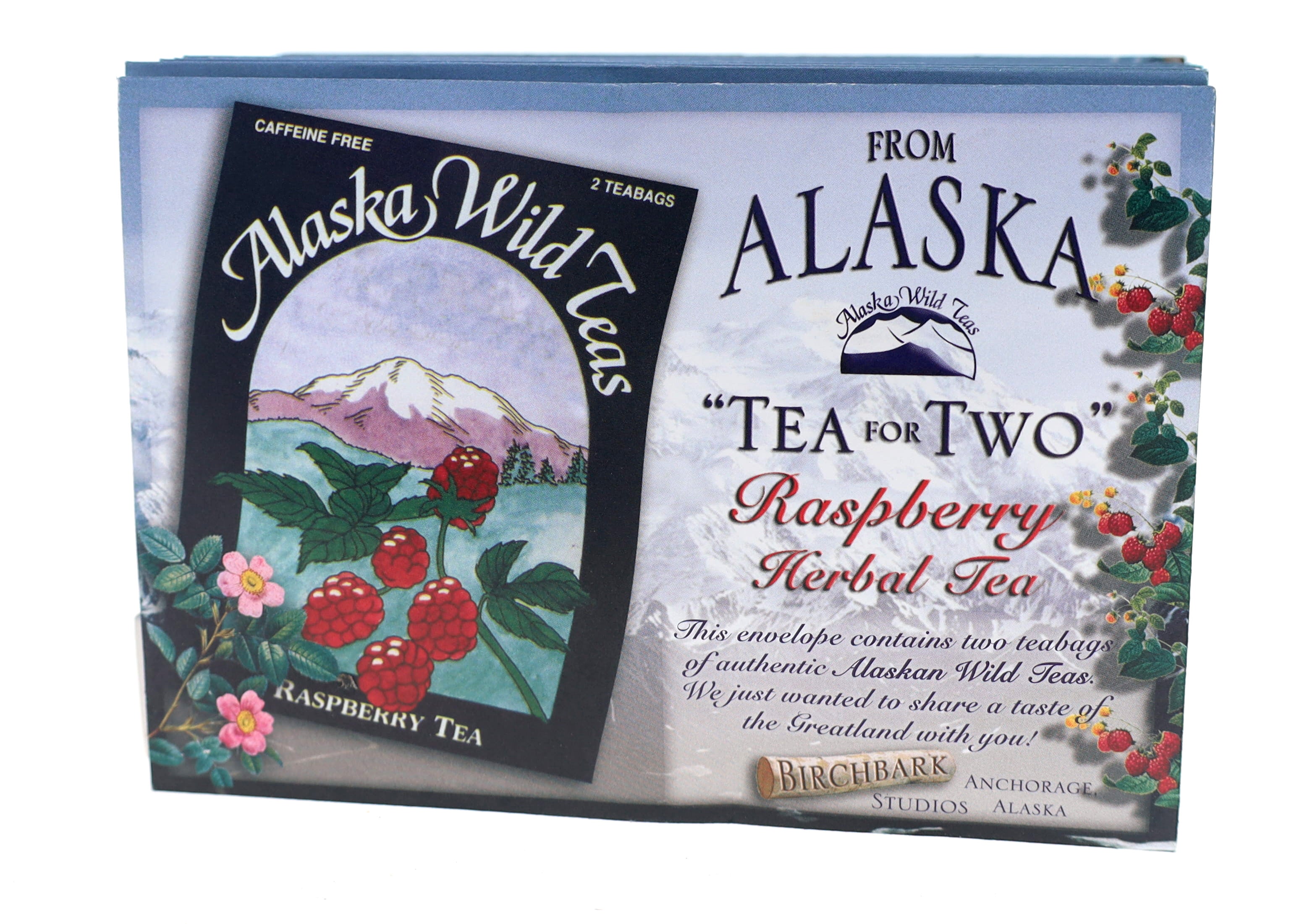 "Tea For Two" Raspberry tea greeting envelope