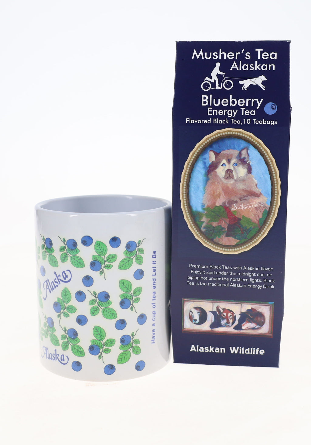 Tea Mug with Blueberry Tea Gift Set